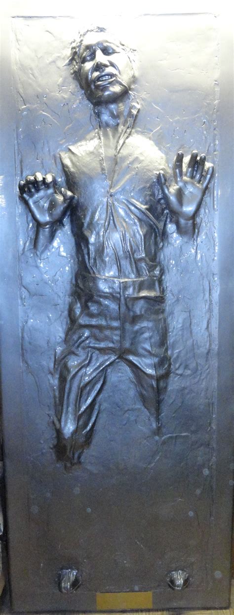 han solo carbonite|Han Solo Carbonite Life Cast 